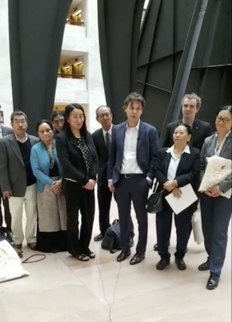 ICT Staff and representative of CATA at the Senate for the second day of the ICT Special Mini-Lobby Day