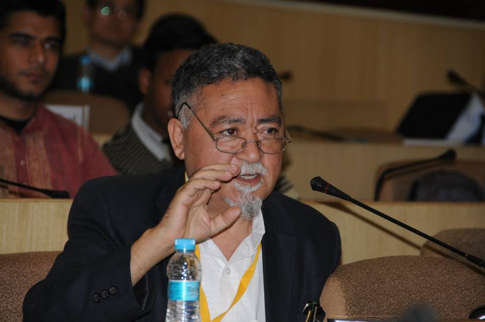 P Stobtan at Manohar Parrikar Institute for Defence Studies and Analyses (photo courtesy Facebook)