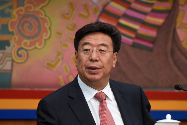 Secretary of the Tibetan Autonomous Region Wu Yingjie at the 19th CPC meeting at Beijing, China on Oct 19 2017 (Getty Images)