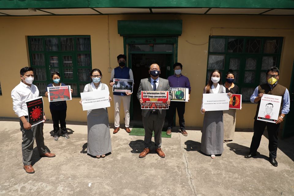 TYC officeholders launch the campaign to #makechinaaccountable2020 (Photo- TYC)