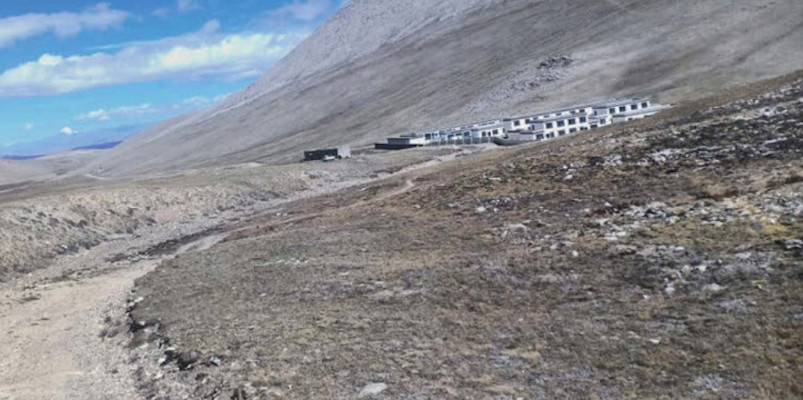 The encroached area by the Chinese government at the Nepal-China border (Photo- Kathmandu Post)