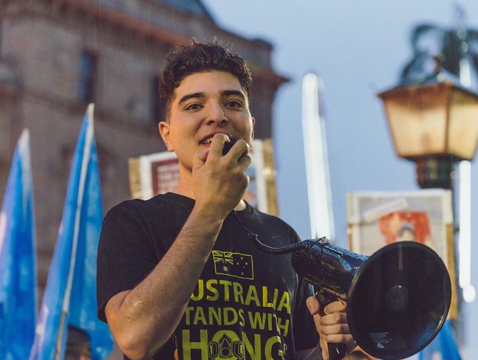 University of Queensland student-leader Drew Pavlou. Photo-Facebook